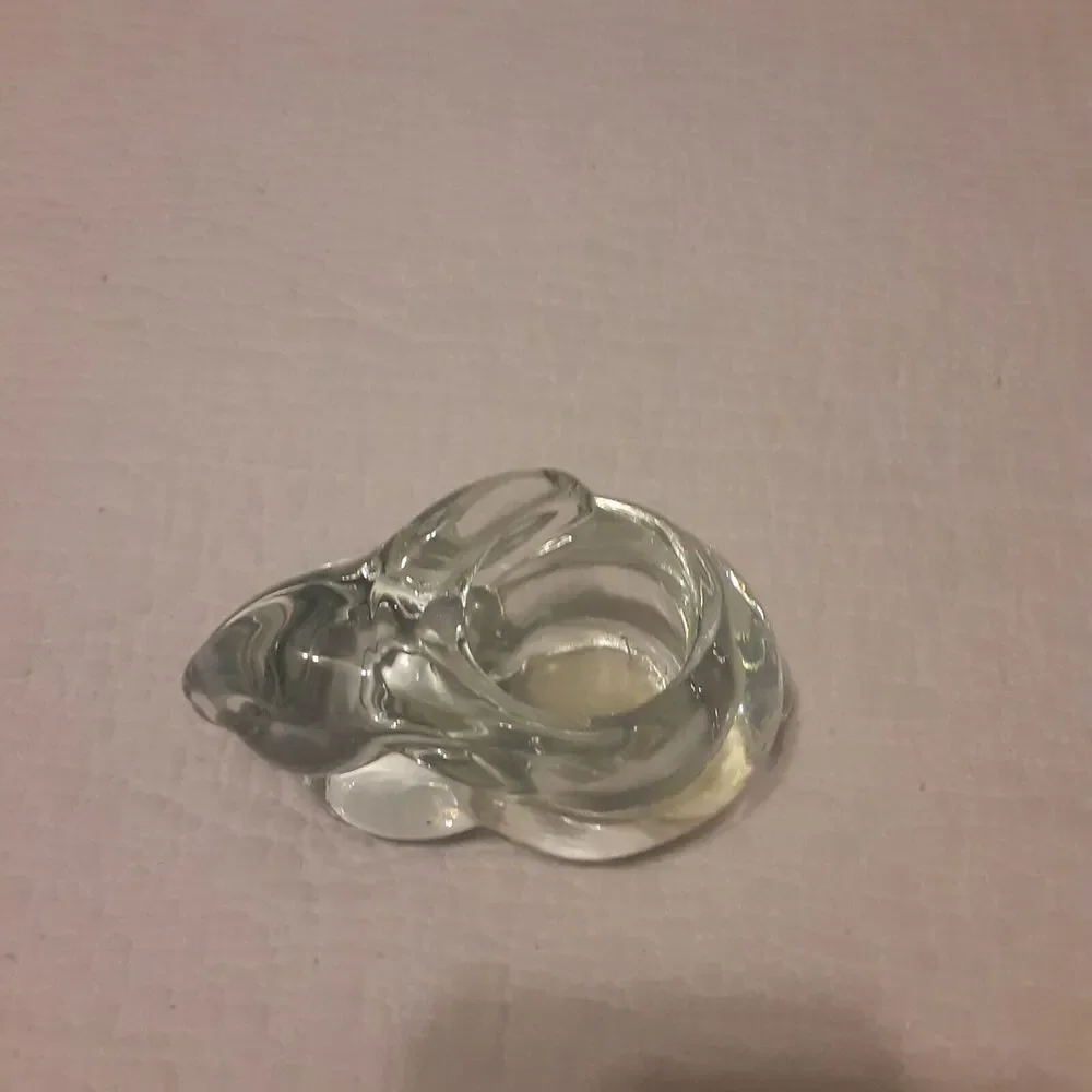 Indiana Glass Bunny Candle Holder Easter Whimsical